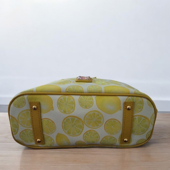 Dooney & Bourke Lemon Print Zip Satchel - Picture 6 of 16
